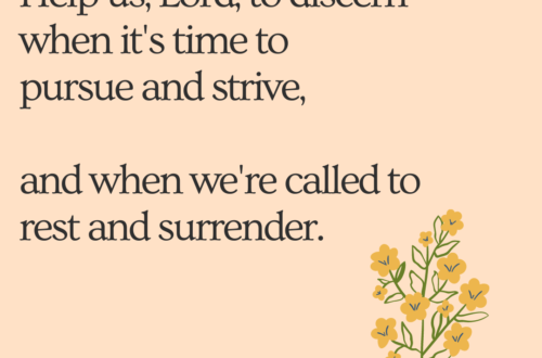a prayer for perfectionism